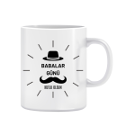 Baba Figürlü Baskılı Kupa