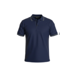 Polo Yaka Penye T-Shirt – Yaka ve Kol Bandı Çizgili
