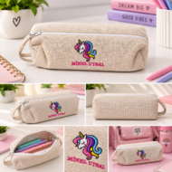 İsme Özel Nakışlı Kalemlik –  Unicorn Motifli - Görsel 2